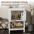 24" Freestanding Modern Bathroom Vanity with Ceramic Sink Top, Soft‑Close Doors & Open Shelf for Compact Bathrooms