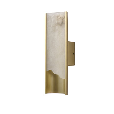 Transitional 1 Light LED Alabaster Wall Sconce