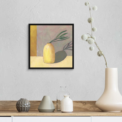 «Yellow Vase I», art mural sur toile