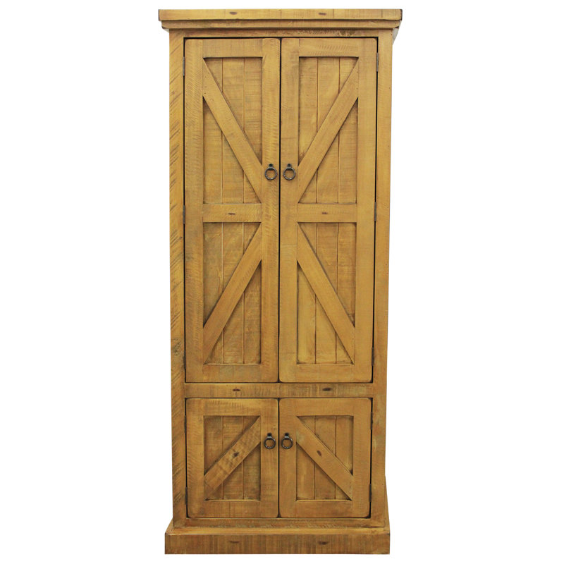 Armoire garde-manger 75 po Zimmerman, Jaune rustique