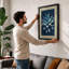 Lotus in Starlight Botanical - Framed Print-660005441-660005445