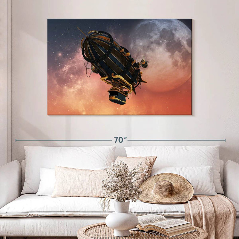 Mehar Steampunk Zeppelin, 32" H x 48" W