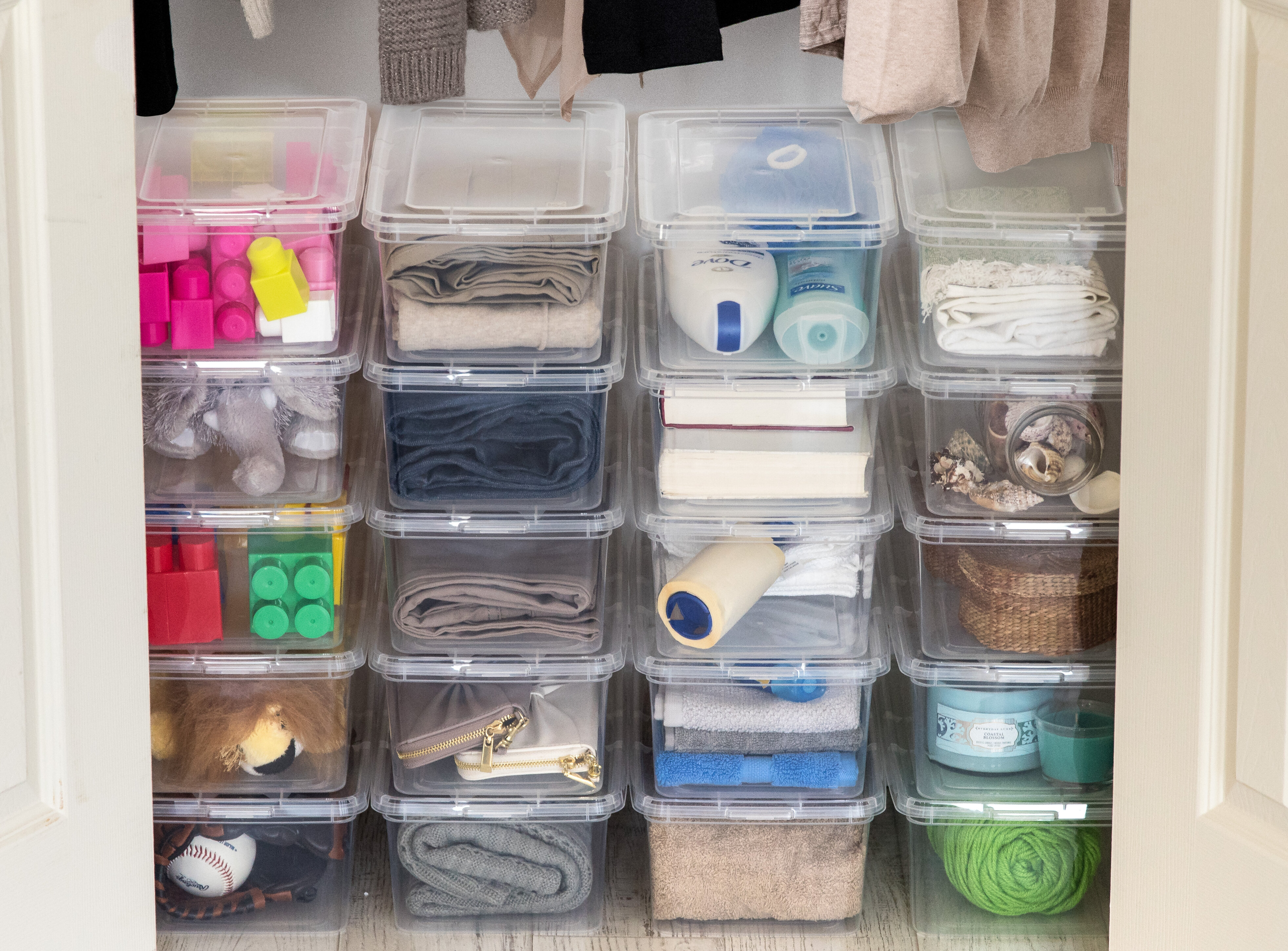 Rebrilliant Plastic Storage Bins With Lids For Organizing Small