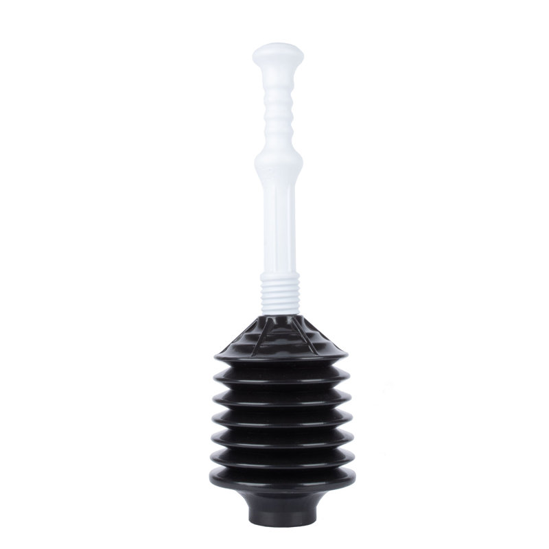 Utility-Sink Plastic Plunger, Black/White