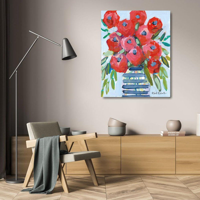 «Red Show Barrel Studio®» par Kait Gallery, H 24 po x l 20 po