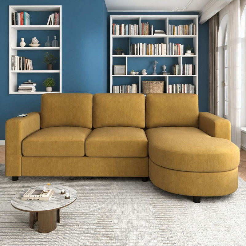 Canapés modulaires, Jaune
