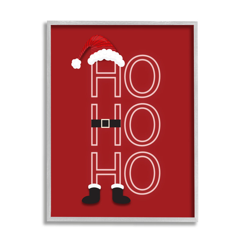 Ho, Ho, Ho, H 30 po x l 24 po x P 1,5 po, Estampe numérique Farmhouse