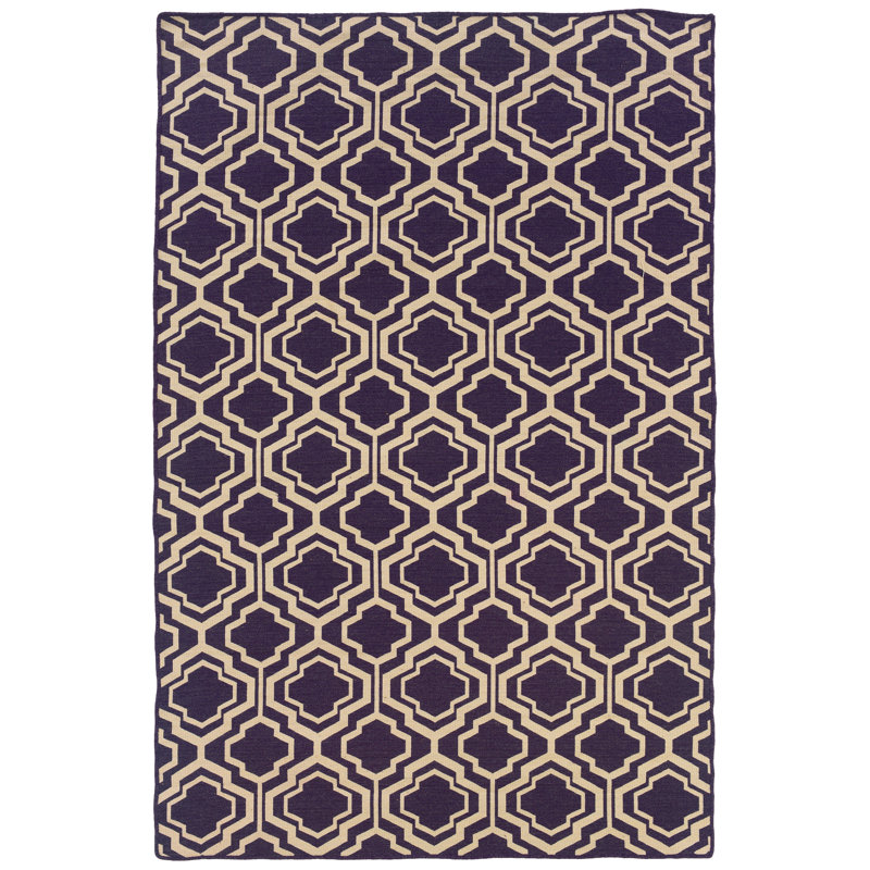 Abbi Wool Geometric Indoor Rug, 5' x 8'