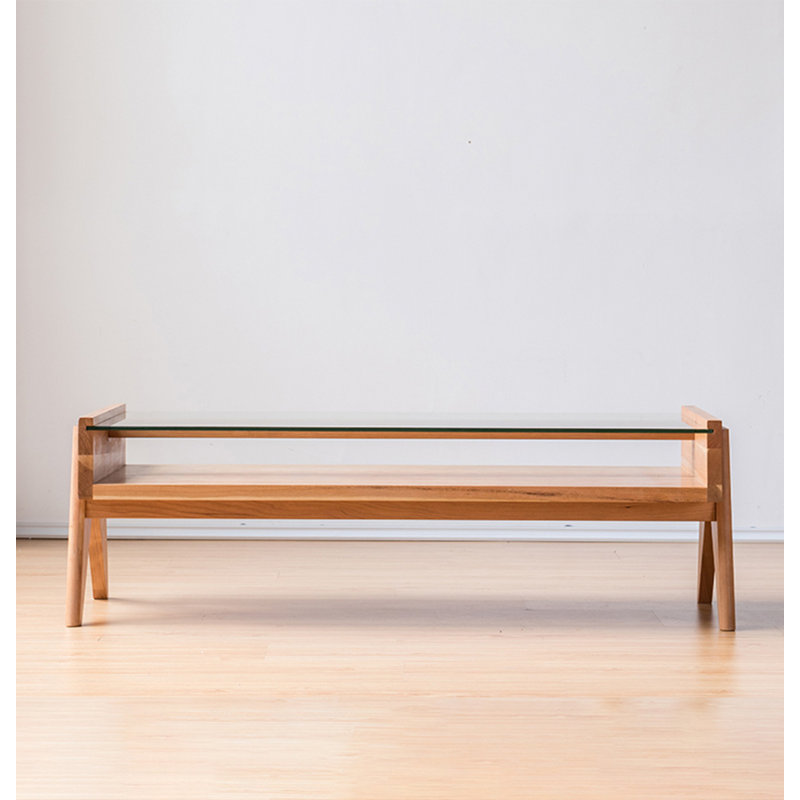 Solid cherry wood coffee table