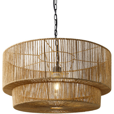 Luminaire suspendu tambour 1 lumière Devonya