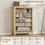 Commode 5 tiroirs pour chambre à coucher, commode verticale de 41,3 po de hauteur avec grand rangement, commode autoportante en bois pour chambre à coucher, salon-1594749765