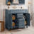 35.9 " Modern Single Bathroom Vanity with Top Sink with Soft Closing Doors and Drawers-101304047