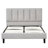 Upholstered Full Size Platform Bed Frame, Tufted Headboard-1449651198