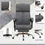 Fauteuil de bureau de massage Executive avec 4 vibrations, fauteuil de bureau d'ordinateur, fauteuil inclinable chauffant en cuir synthétique avec hauteur réglable, roues pivotantes