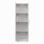 Armoire haute et armoire de cuisine avec 2 portes et 3 cloisons pour séparer 4 espaces de rangement