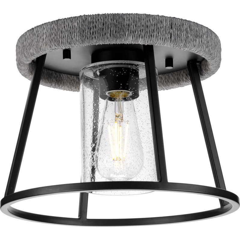 Wanship Glass Flush Mount