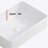 Vessel Sink Rectangular Above Counter White Porcelain Ceramic Modern Bathroom Vanity Sink Rectangle Art Basin-125438646
