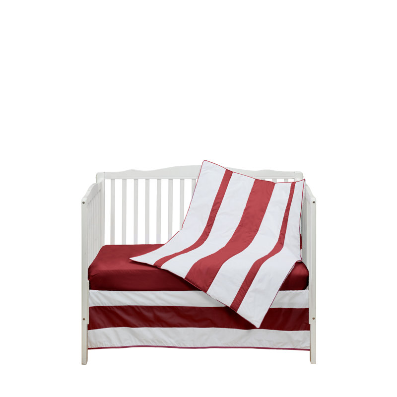 Ensemble de literie pour lit de bébé 3 pièces Nala, Rouge