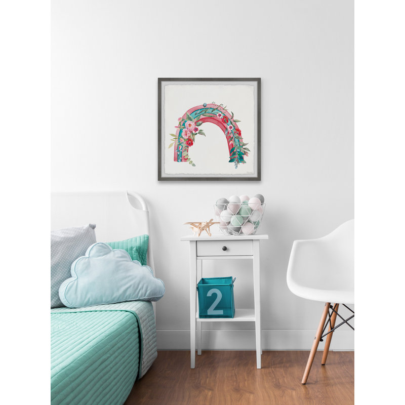 «Gaul Floral Rainbow», reproduction encadrée, H 32 po x l 32 po x P 1,5 po