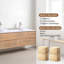 Meuble-lavabo mural 84 po avec comptoir en pierre de quartz et lavabo vasque Skyward-1722791775