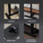 Versatile Height-Adjustable Overbed Table with Wheels and Tilting Feature