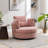 Achorn 42" W Recessed Arm Slipcovered Swivel Barrel Chair-1613166988
