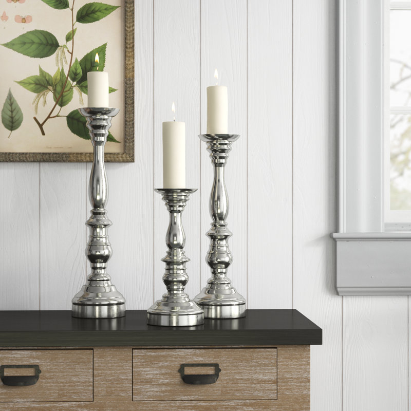 14'' H Metal Tabletop Candlestick
