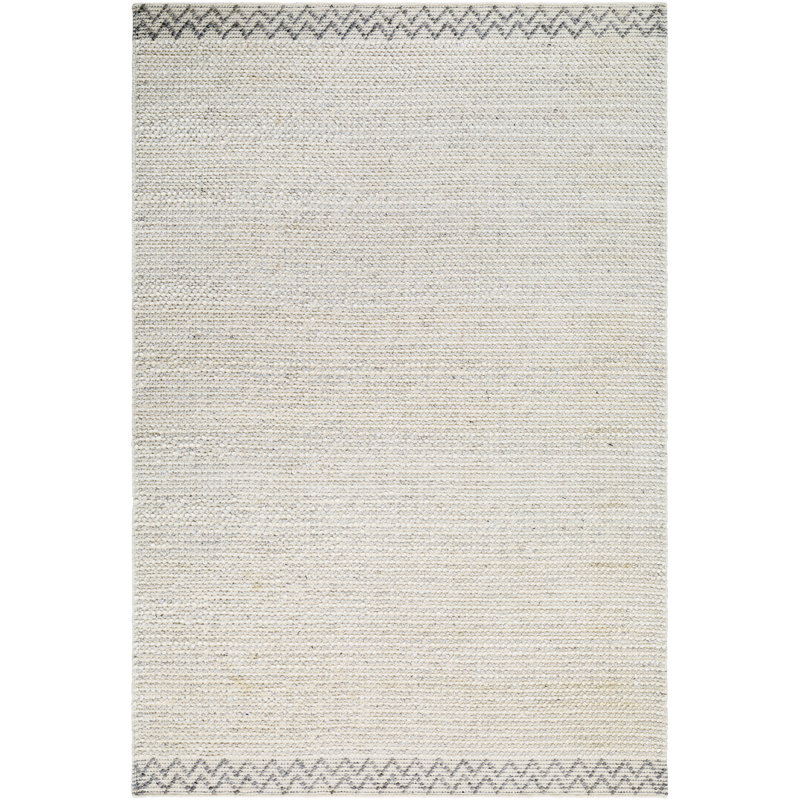 Beybala tissé à plat à la main et recyclé P.E.T. Tapis gris, Rectangle 8 pi x 10 pi