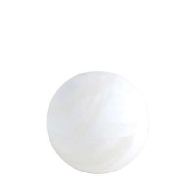 Alabaster Sphere Box-White