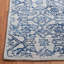 Tapis bleu en laine / coton touffeté à la main Angeli-438123830