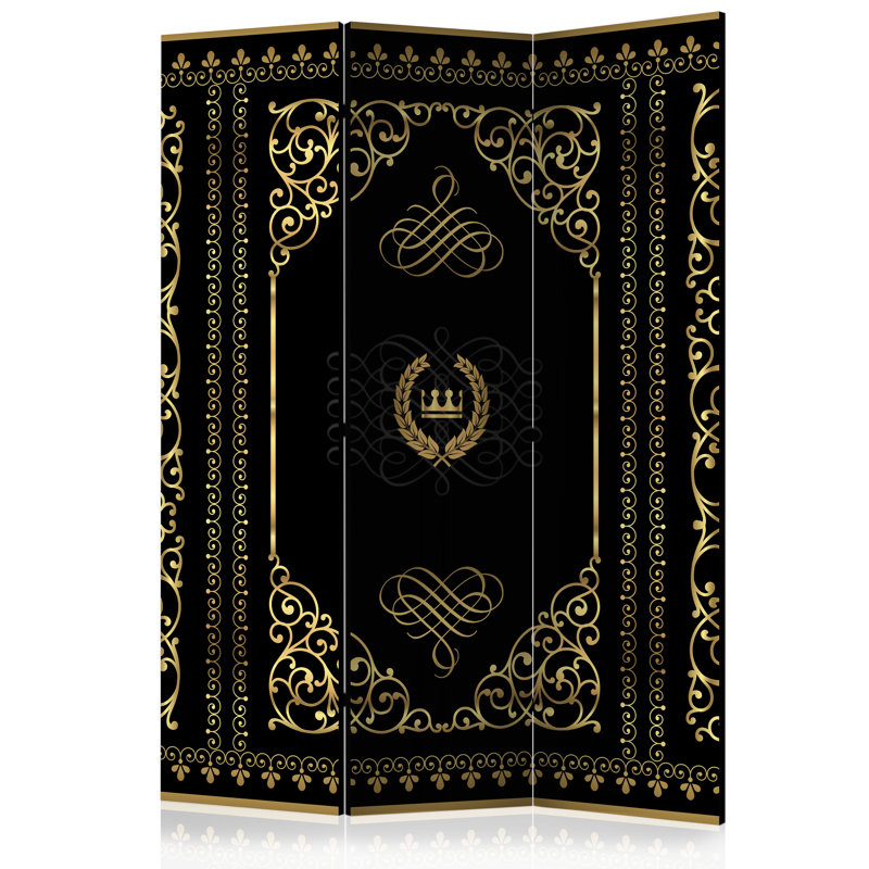 Janis Solid Wood Folding Room Divider, 3
