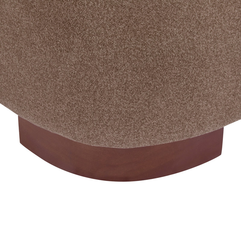 Chaise d'appoint rembourrée avec espace pour animaux de compagnie Sadan, Brown