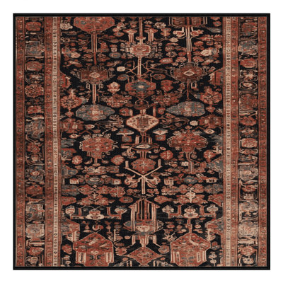 Tapis brun lavable à la machine