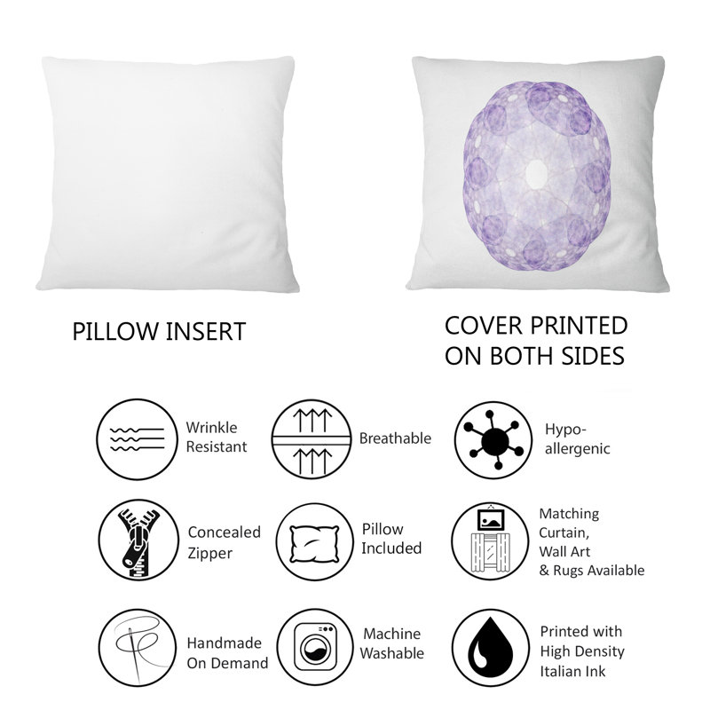 Abstract Reversible Throw Pillow