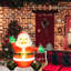 PMU Christmas - Décorations gonflables des Fêtes, Père Noël assis, 4 pi (1 / paquet)