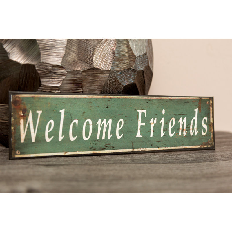 Welcome Friends 1 Piece Wall Art