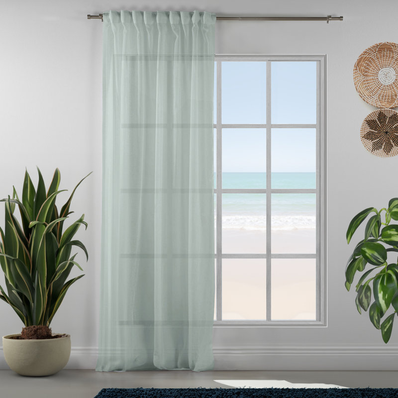 Lin simple extra long et très large sur mesure, L 52 po x L 108 po, Menthe