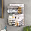 Ashita Wall Storage Organiser with Chalkboard and Wall Baskets-1768631353