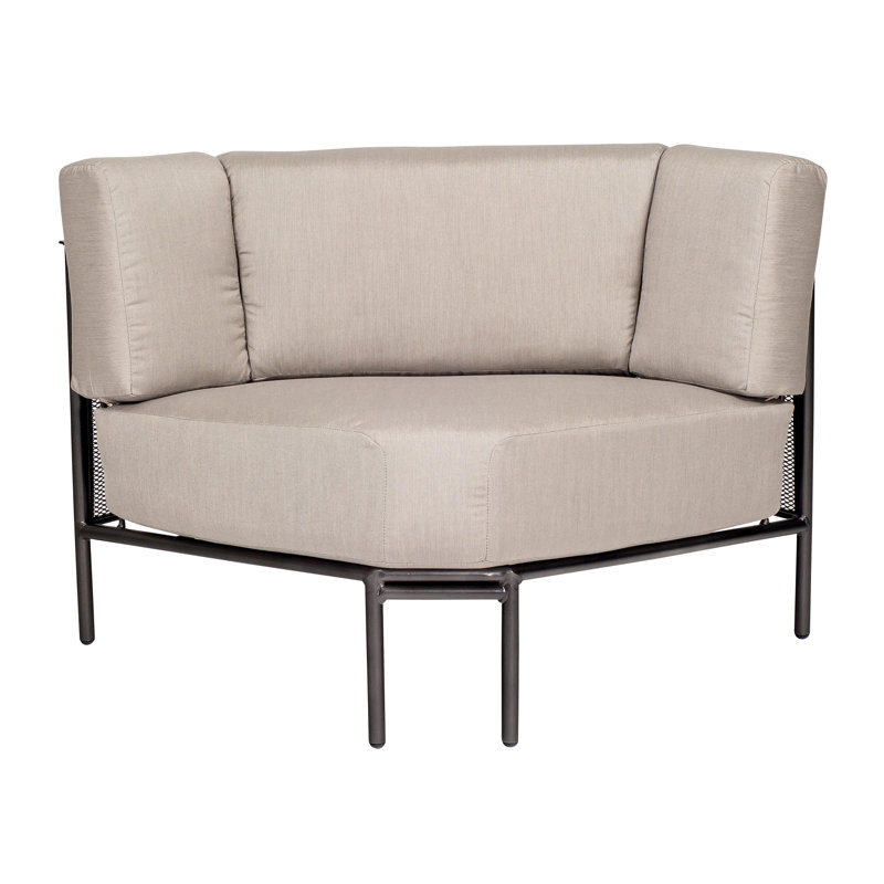 Jax Outdoor Corner Wedge Lounge Chair, Graphite