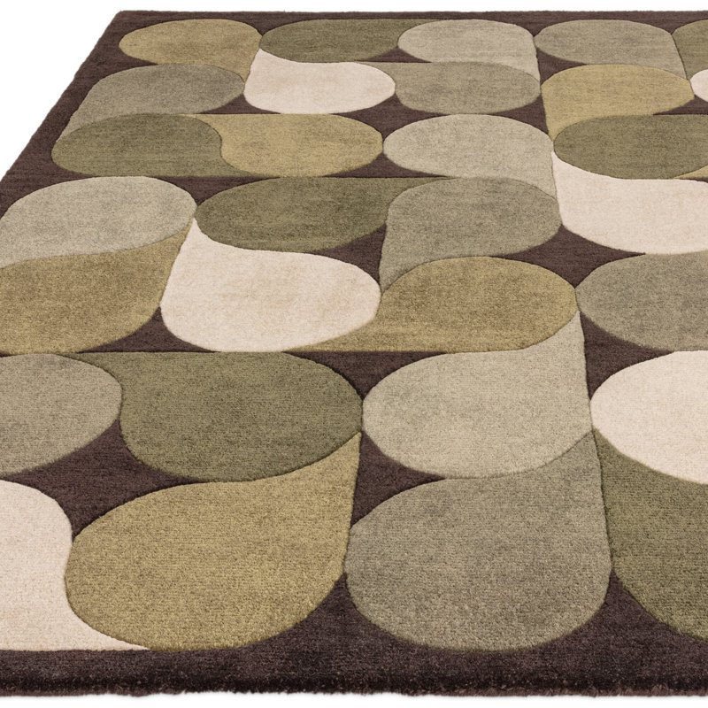 Cefferillo Abstract Recycled P.E.T Hand Woven Area Rug, Rectangle 120 x 170cm