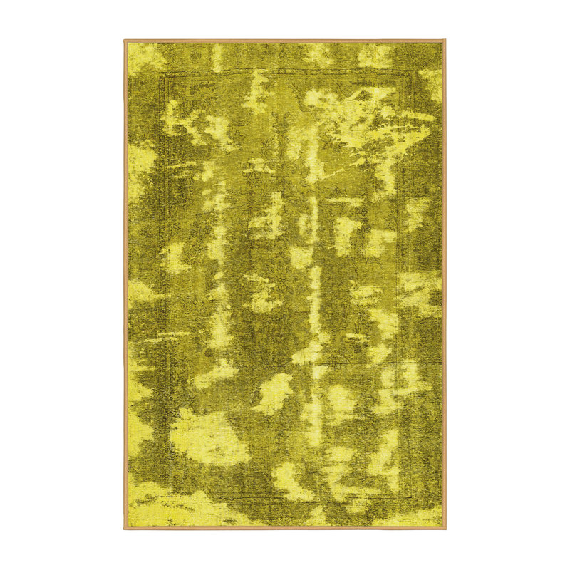 Washable Abstract Indoor Rug, Rectangle 2' x 3'