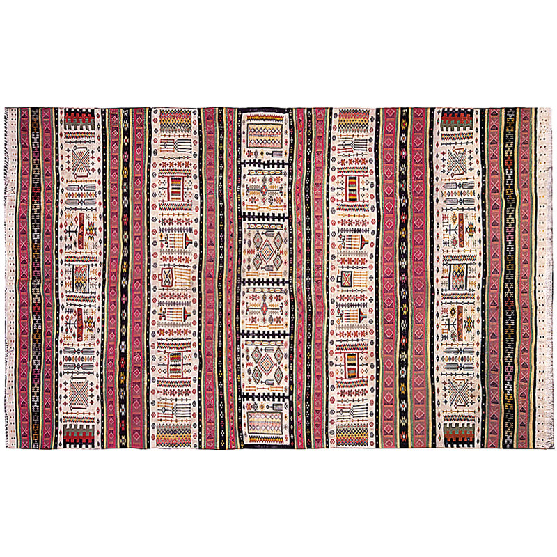 Vintage One-of-a-Kind Rectangle 6'2" X 9'10" Hand Knotted Area Rug