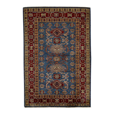 Kazak Hand Woven Wool Oriental Area Rug