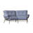 Terrace 82.5'' Wide Iron Loveseat with Cushions-43010749-26148286