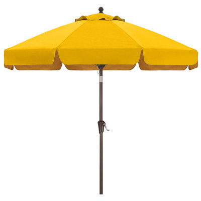 9’ Olefin Market Umbrella with Scalloped Valance and Tilt