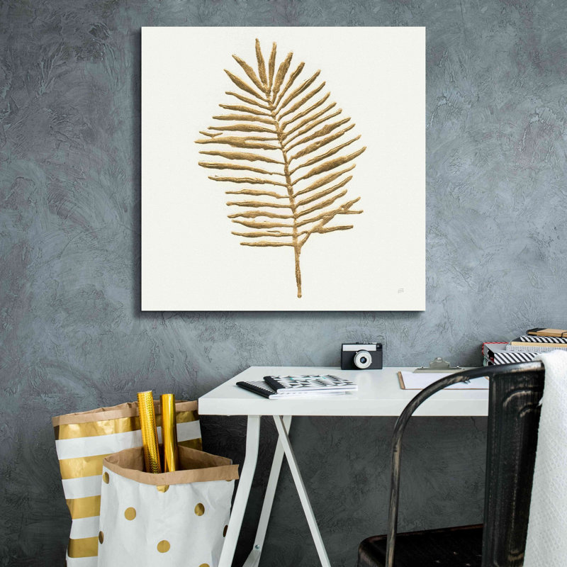 «Gilded Palm II» par Chris Paschke, H 26 po x l 26 po x P 1,5 po