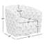 Fauteuil demi-tonneau pivotant rembourré Marita-1758183666
