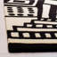 Tapis ivoire / noir en laine touffeté à la main Chehalis-931365194