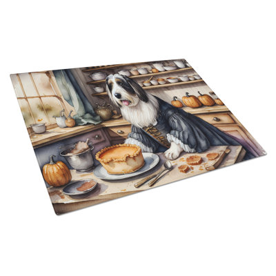 Planche à découper en verre Beardy Collie