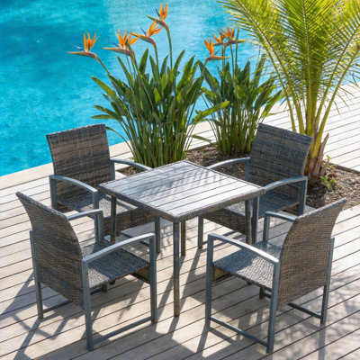 4 - Person Patio Dining Set with Oval Table